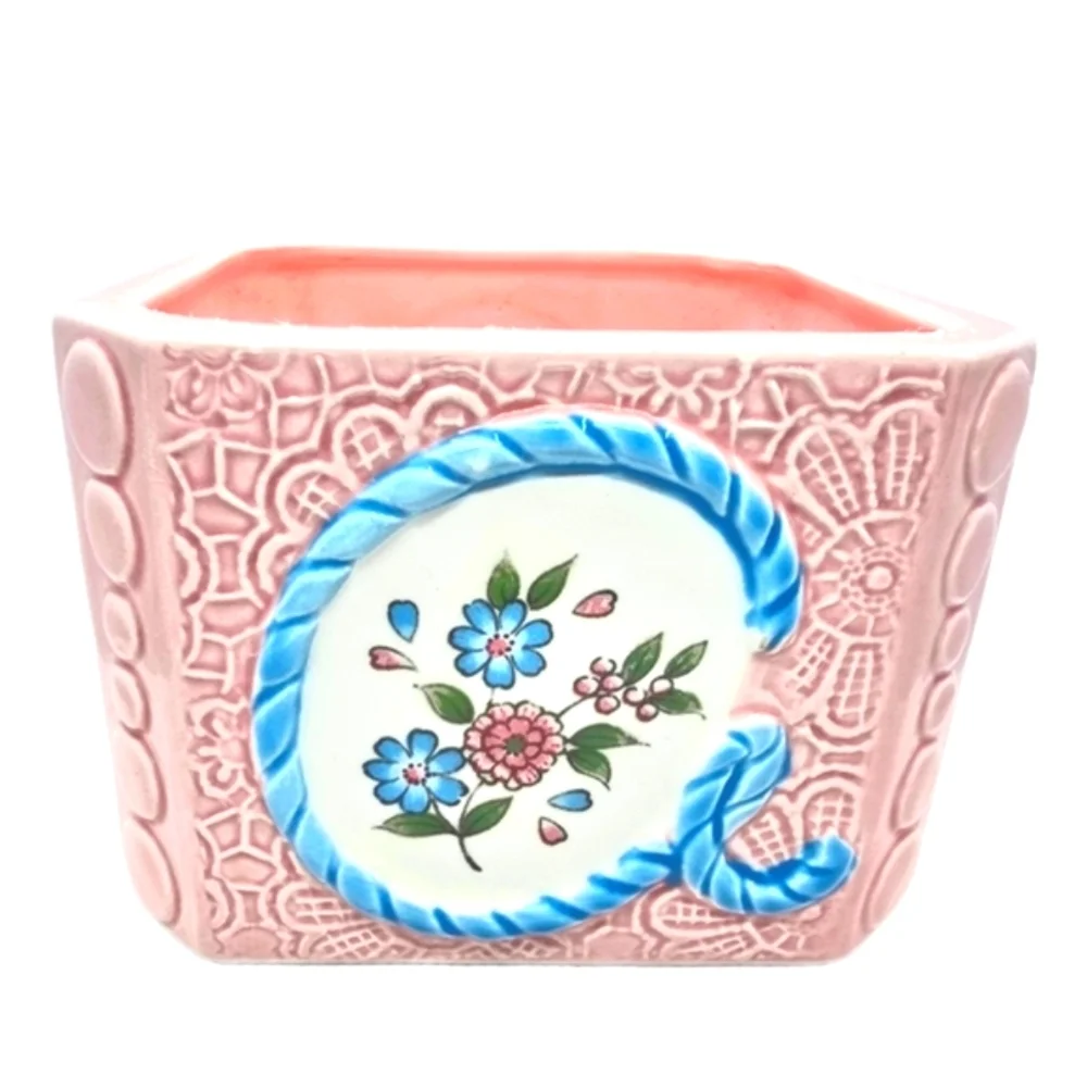 Inarco Newborn Baby Planter Vase ABCD Japan CB-2048 Alphabet